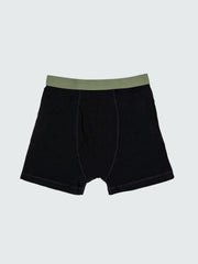 Eddy 2.0 Merino Wool Boxers in Black/Olive