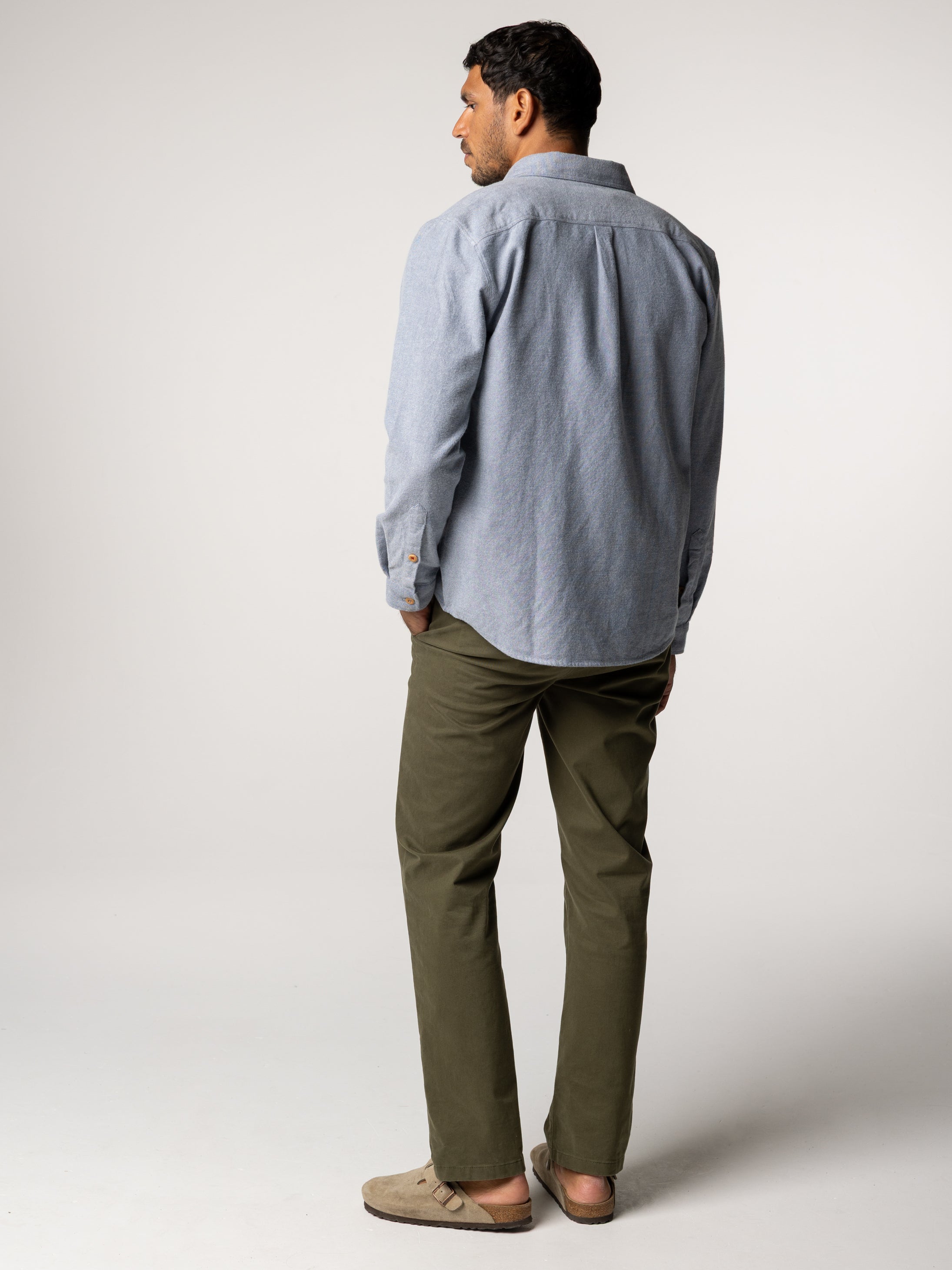 Gylly Shirt in Indigo Dobby