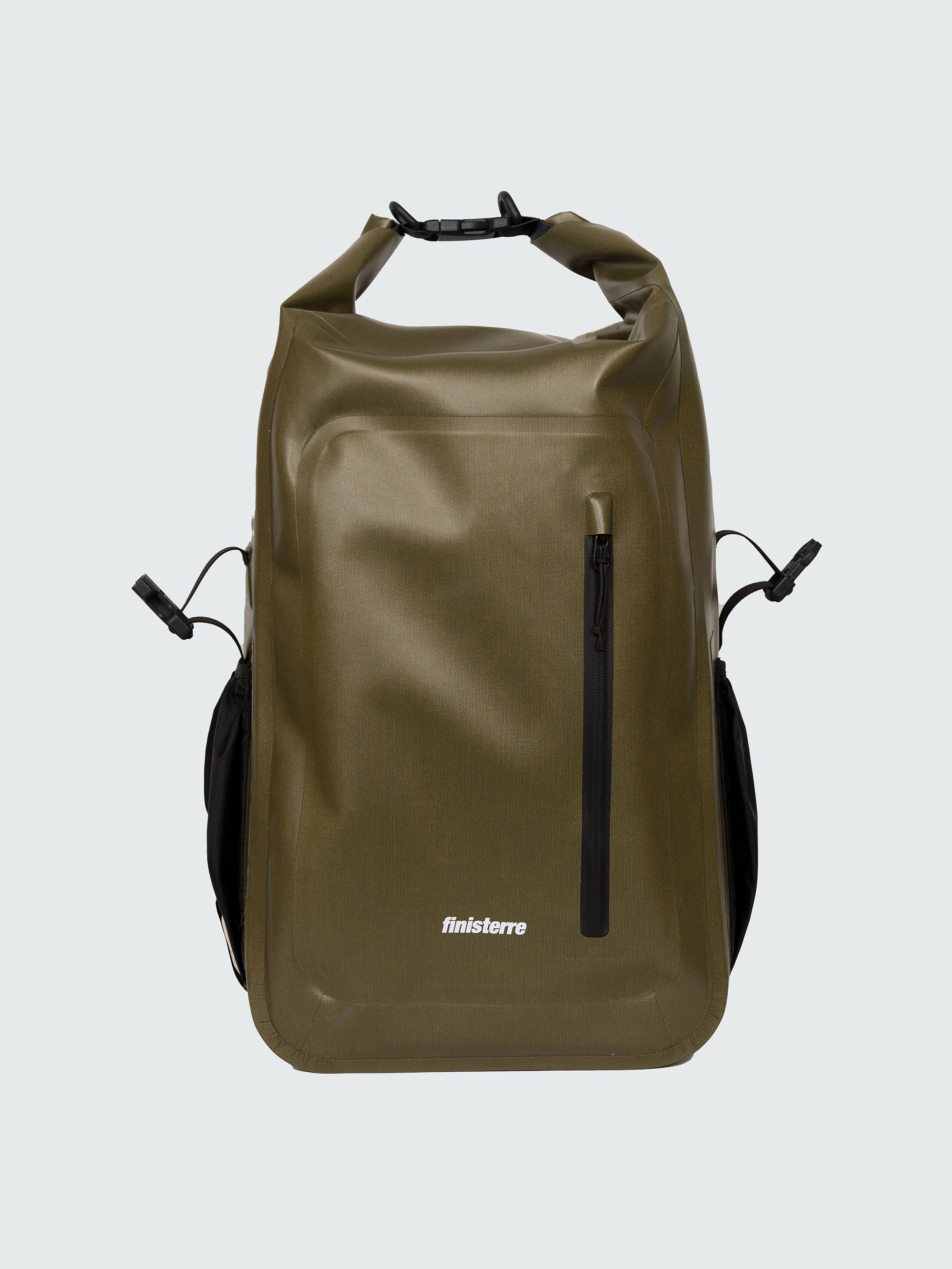 30L Waterproof Roll Top Backpack in Olive
