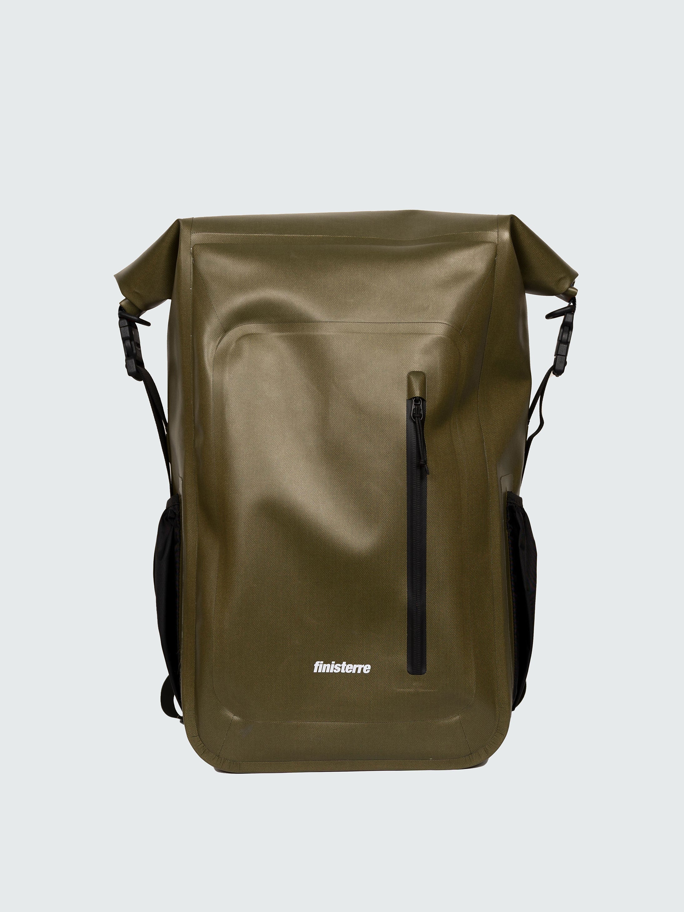 30L Waterproof Roll Top Backpack in Olive