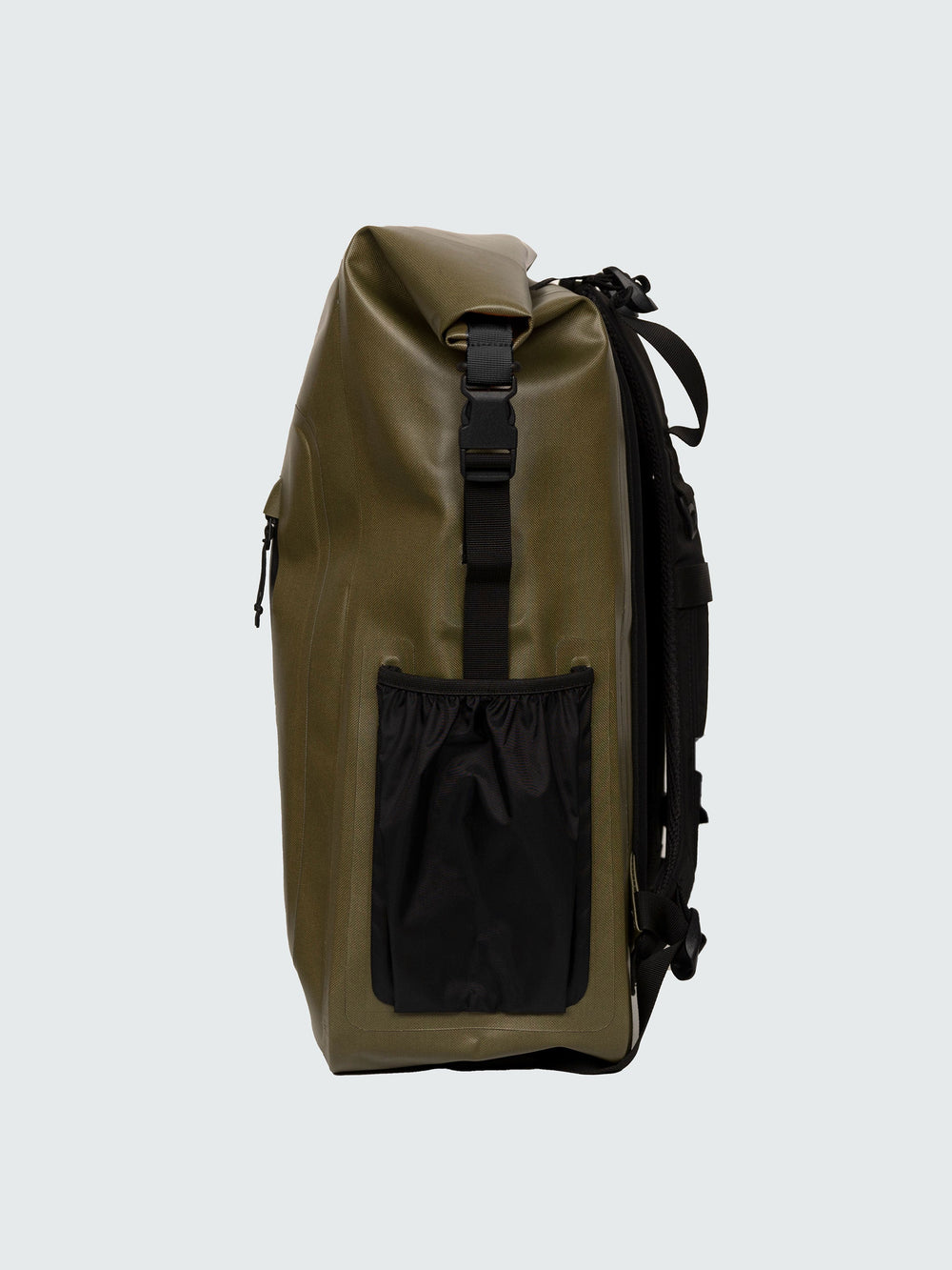 30L Waterproof Roll Top Backpack in Olive