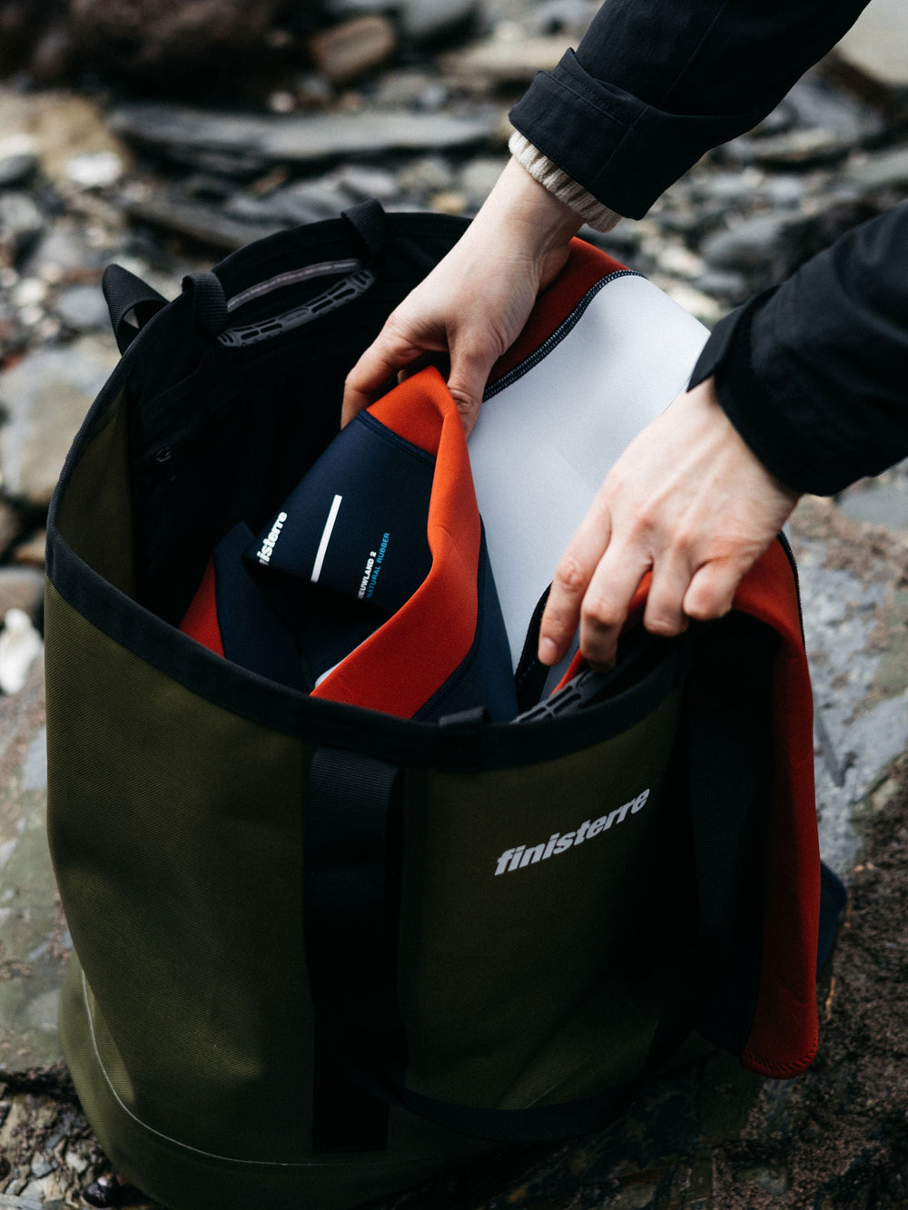 Waterproof 35L Tote Bag in Olive - Drift