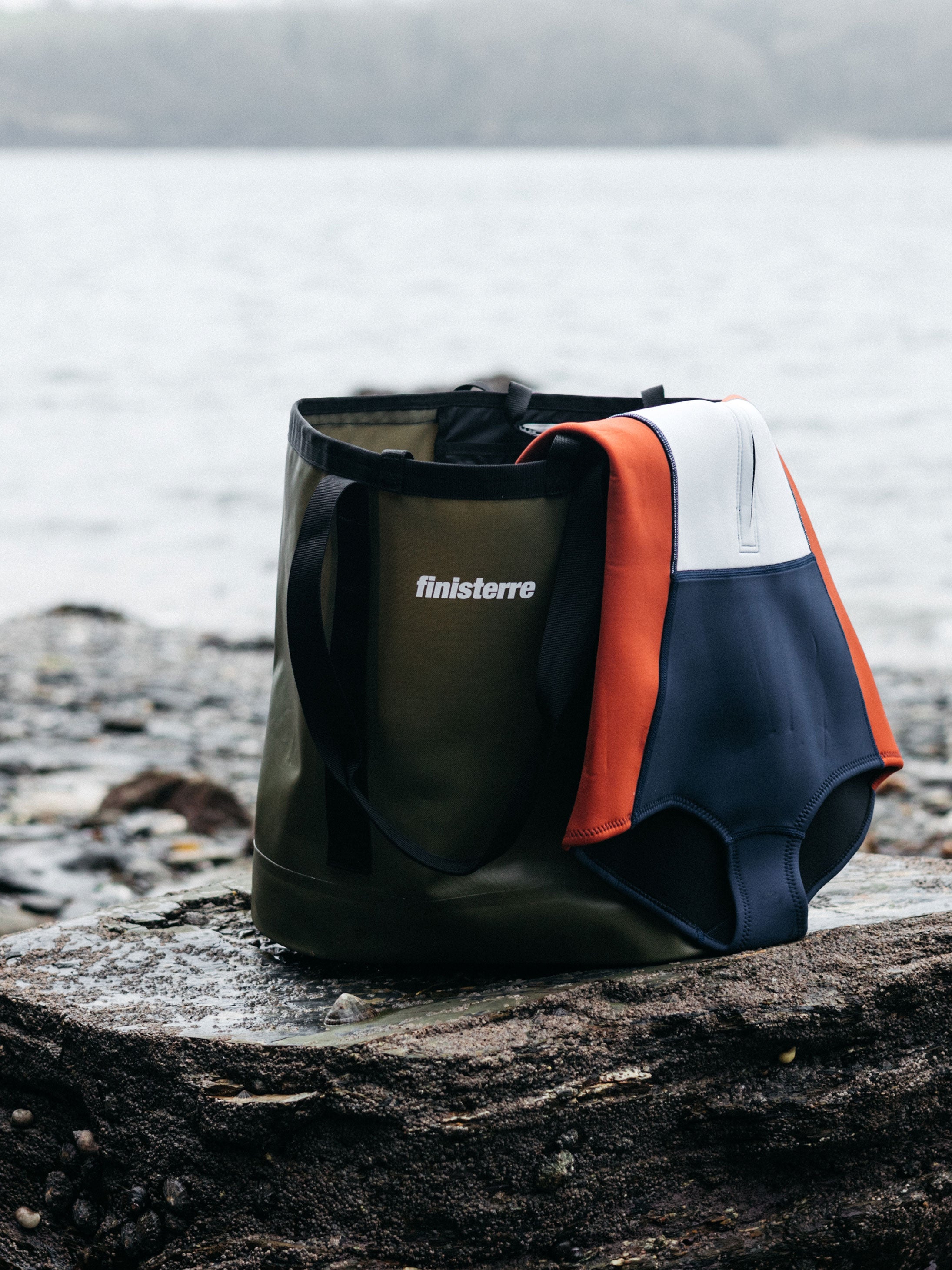 Waterproof 35L Tote Bag in Olive - Drift