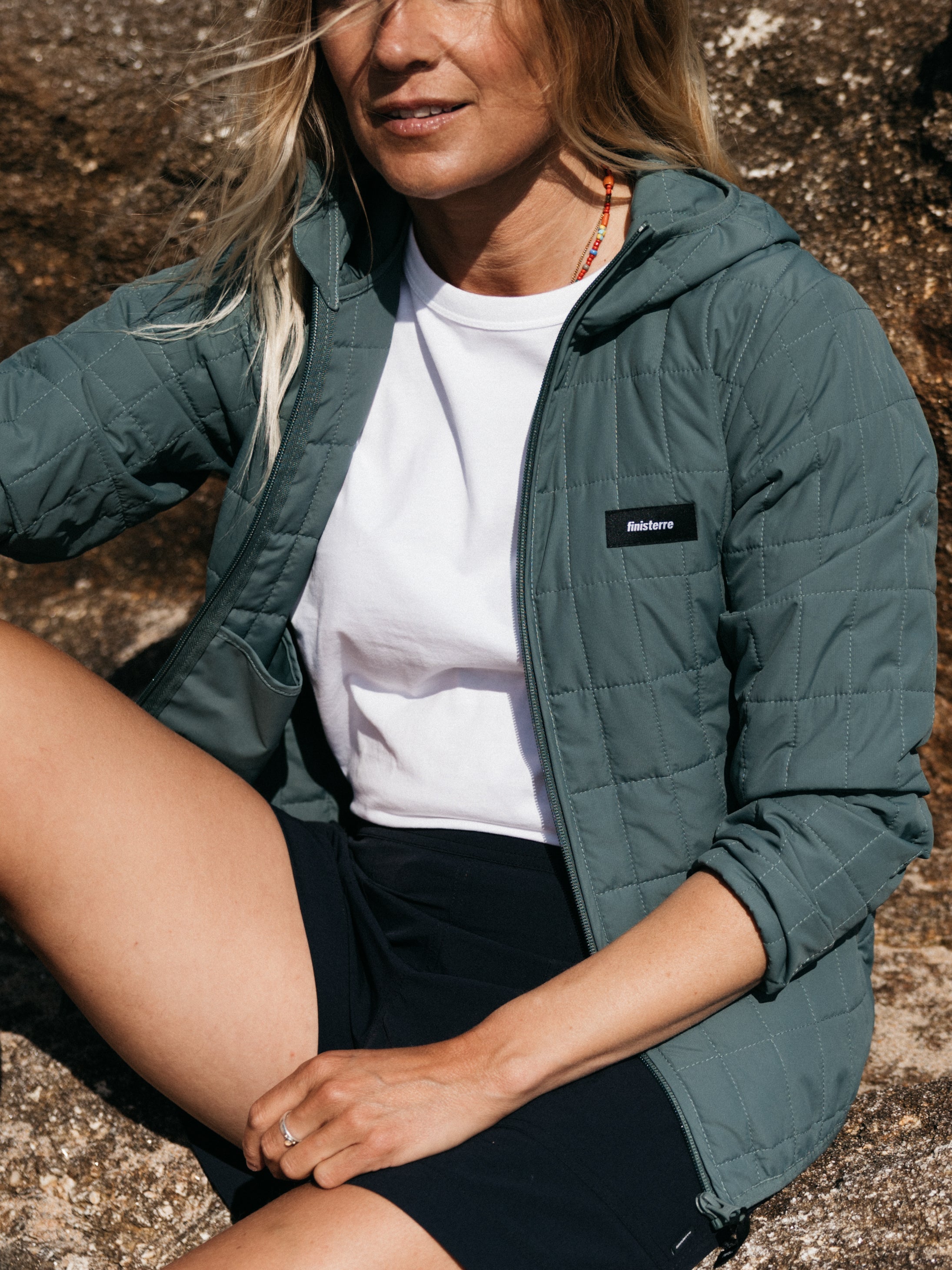 Firecrest Hooded Jacket in Deep Sea