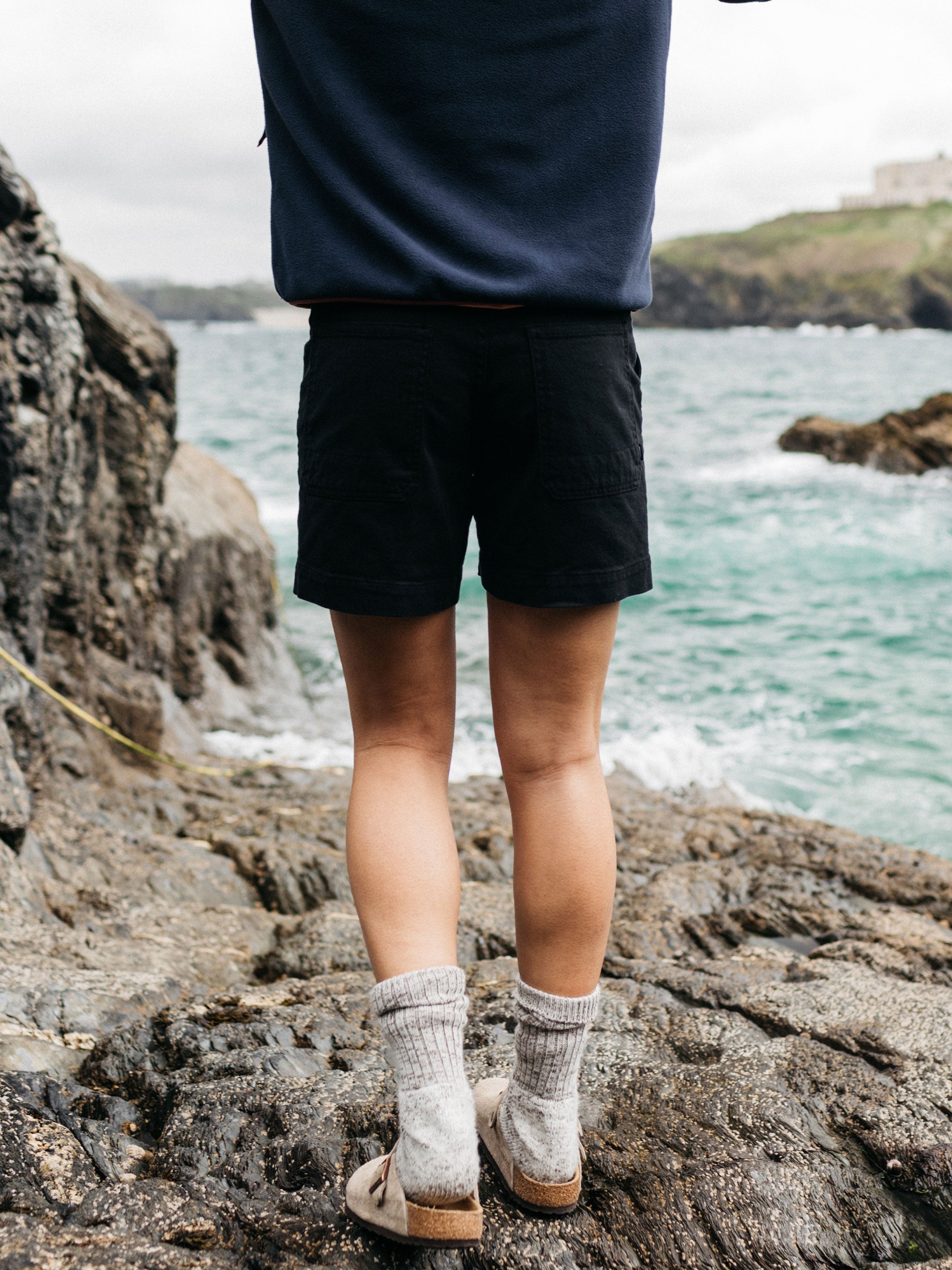 Yarrel Canvas Short in Black