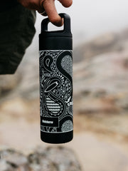MiiR 20oz Wide Mouth Bottle in Black Paisley