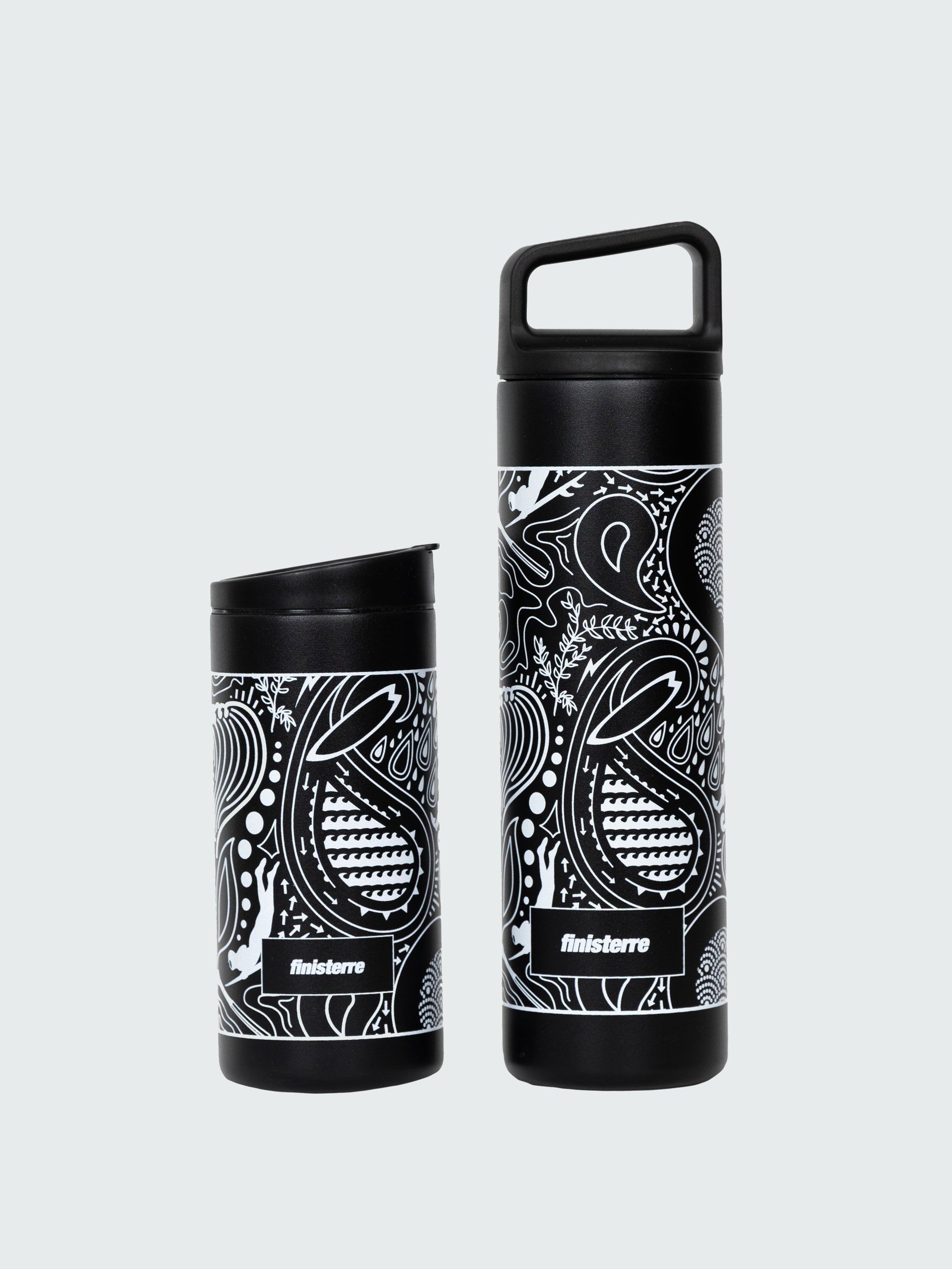 MiiR 20oz Wide Mouth Bottle in Black Paisley