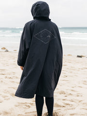 Tego Long Sleeve Robe in Navy/Flame