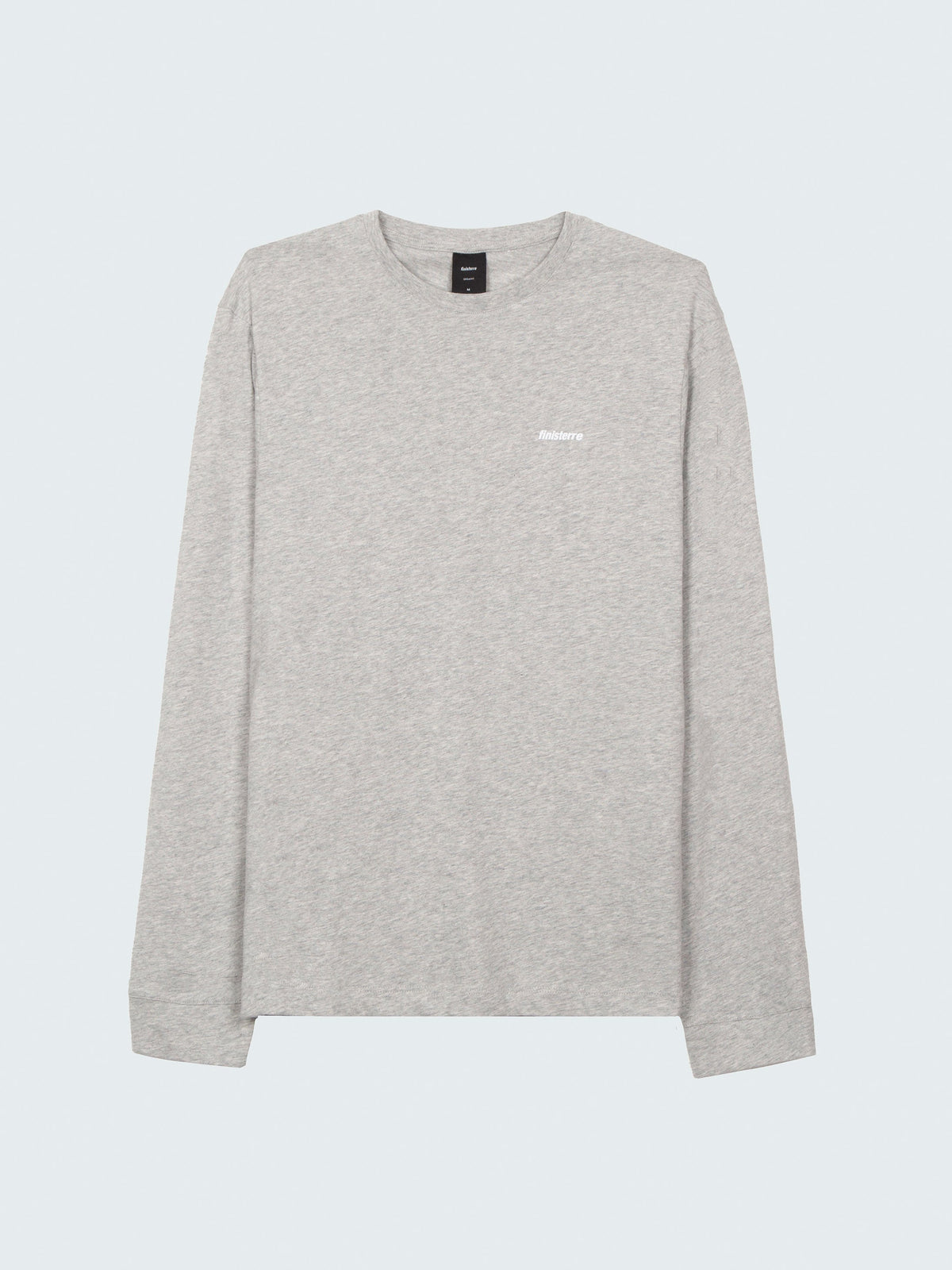 Harlyn Logo Long Sleeve T-Shirt in Grey Marl