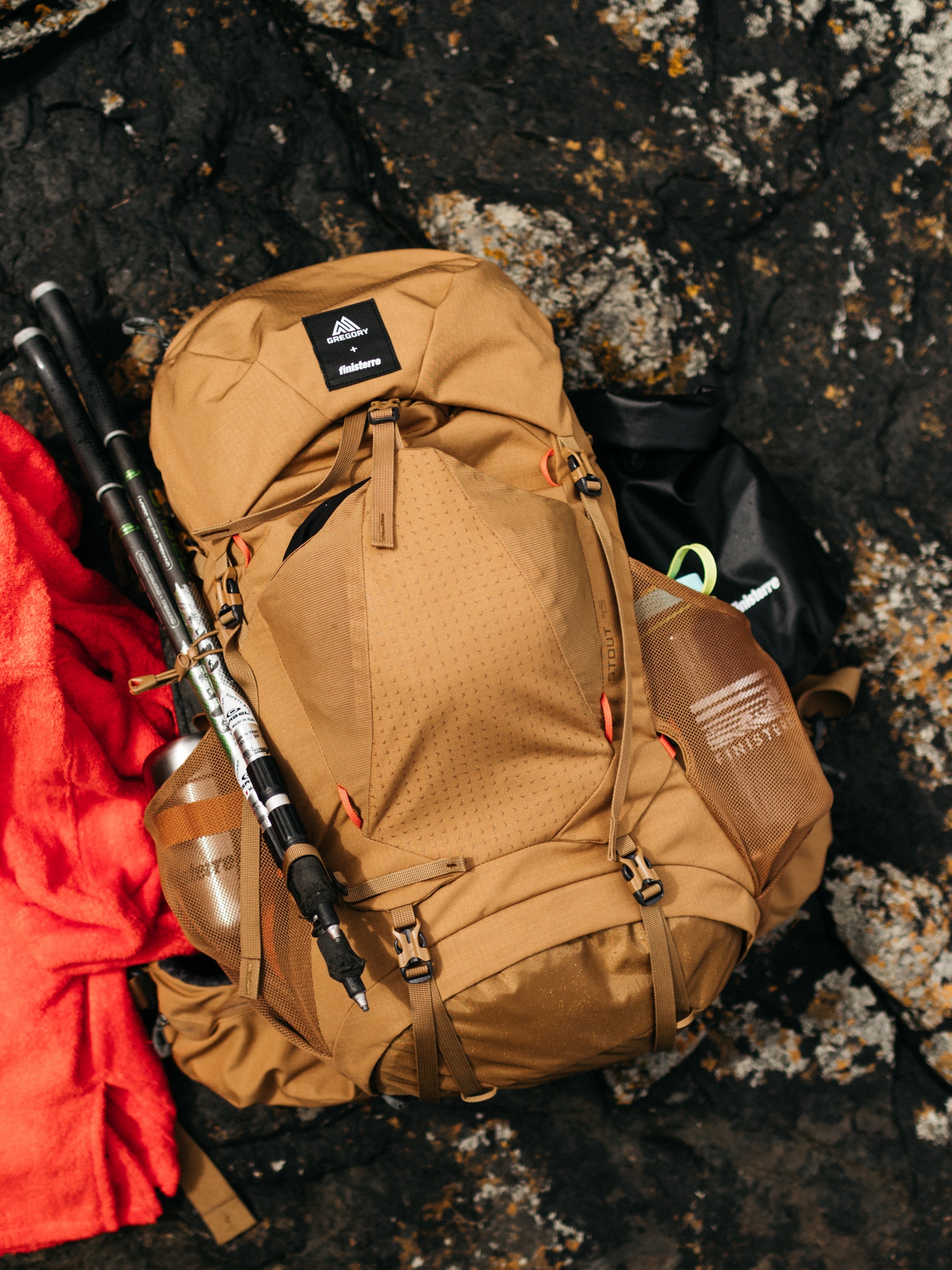 Finisterre + Gregory  Stout 45 Rucksack - Sandstone