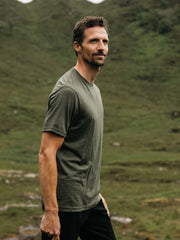Merino Baselayer T-Shirt in Olive - Seeker