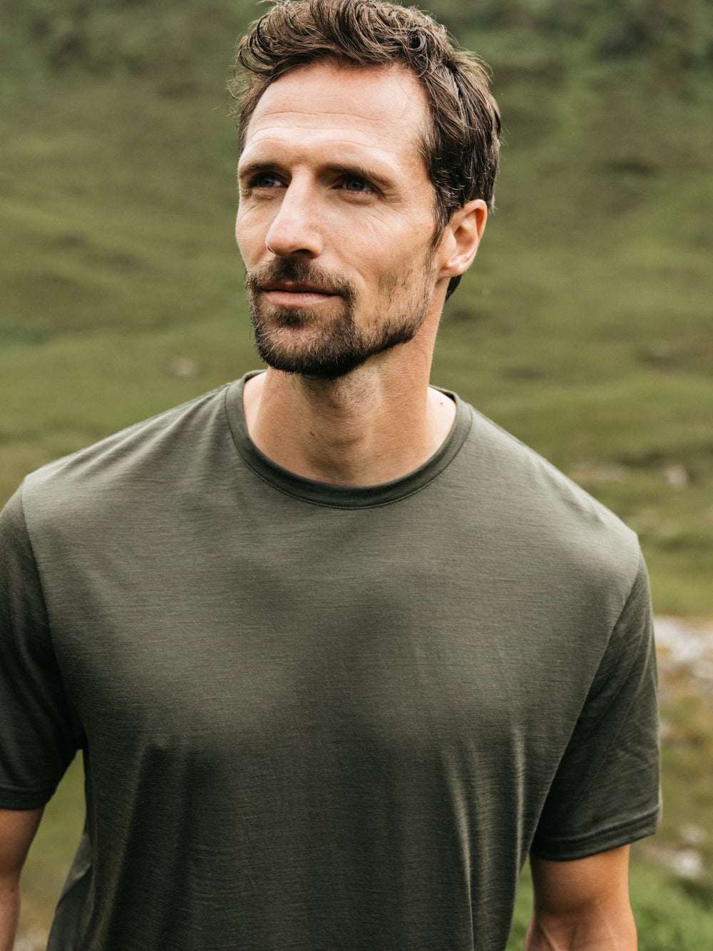 Merino Baselayer T-Shirt in Olive - Seeker