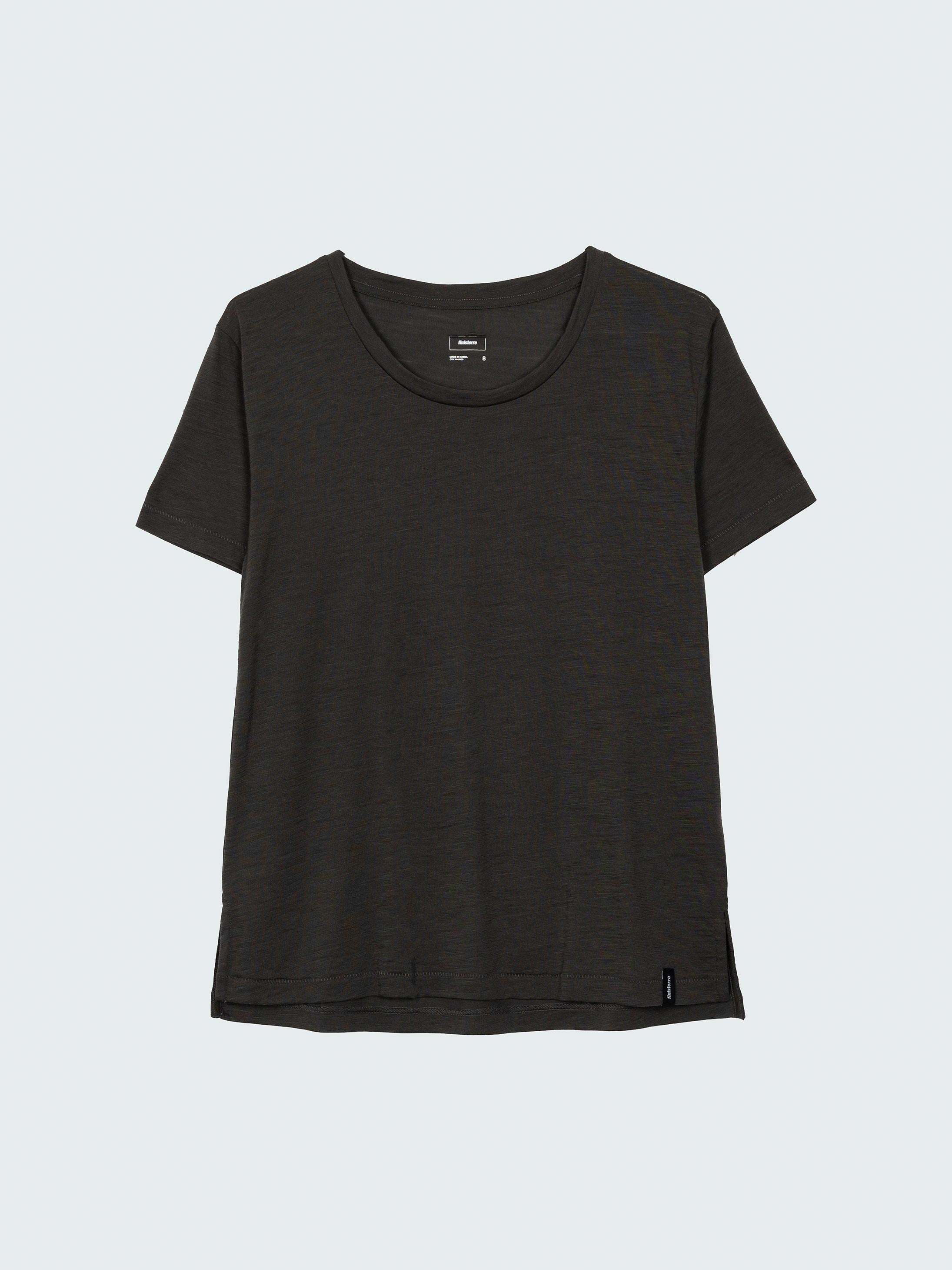 Merino T-Shirt Baselayer in Raven Black - Seeker