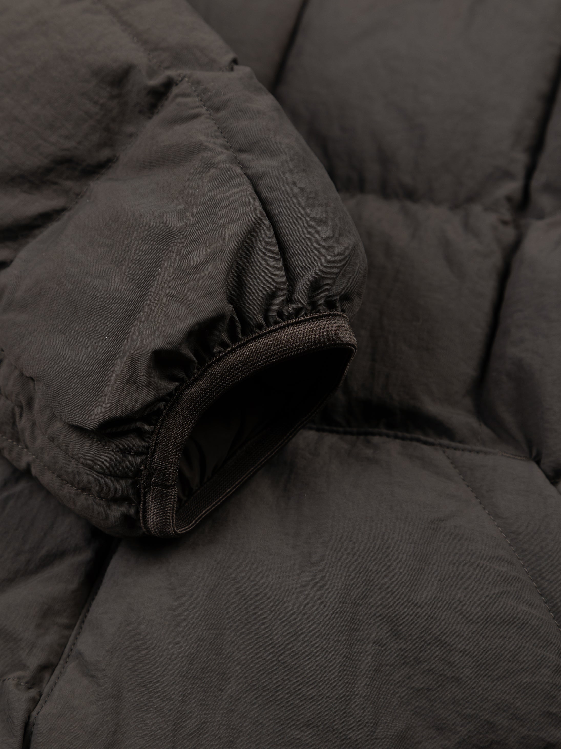 Recycled Quilted Coat in Raven Black - Lapwing