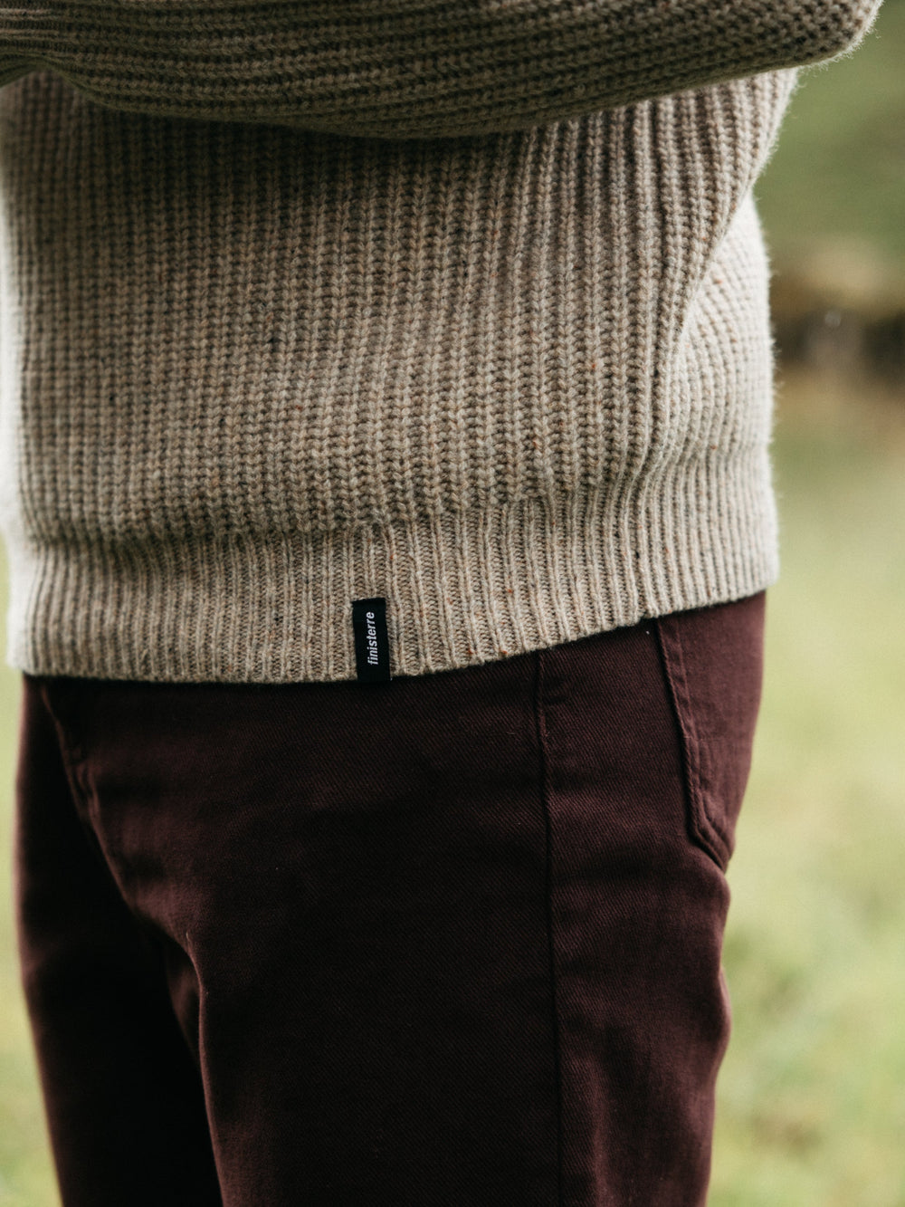 Wool Knit Jumper in Oatmeal - Mora