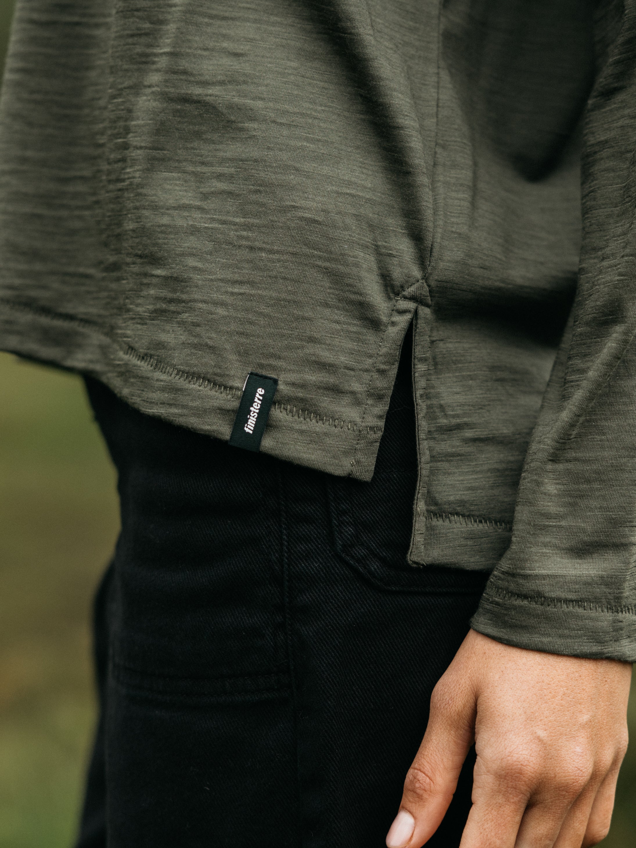 Merino Long Sleeve Baselayer in Olive - Seeker