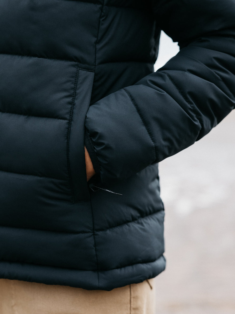 Recycled Insulated Jacket in Black - Nebulas