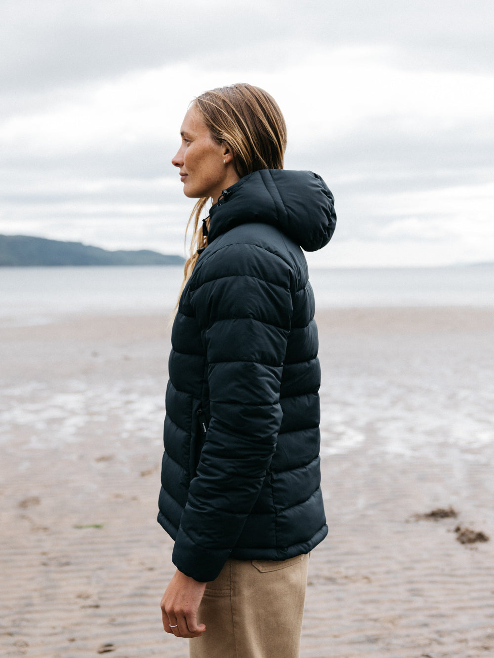 Recycled Insulated Jacket in Black - Nebulas