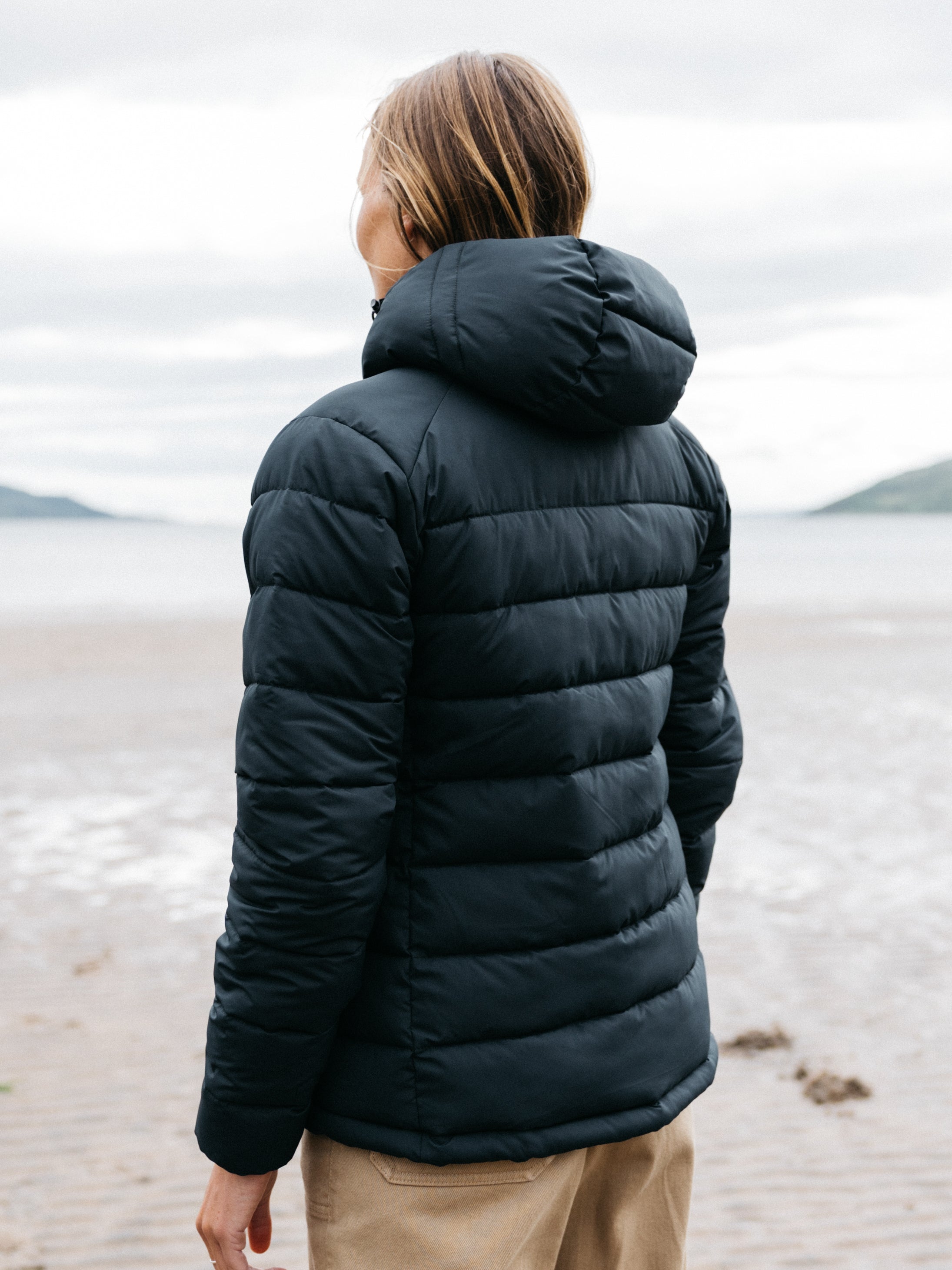 Recycled Insulated Jacket in Black - Nebulas